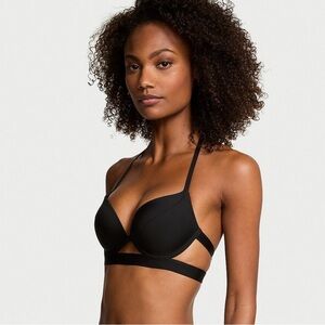 Victoria’s Secret Black Strappy Bikini Top